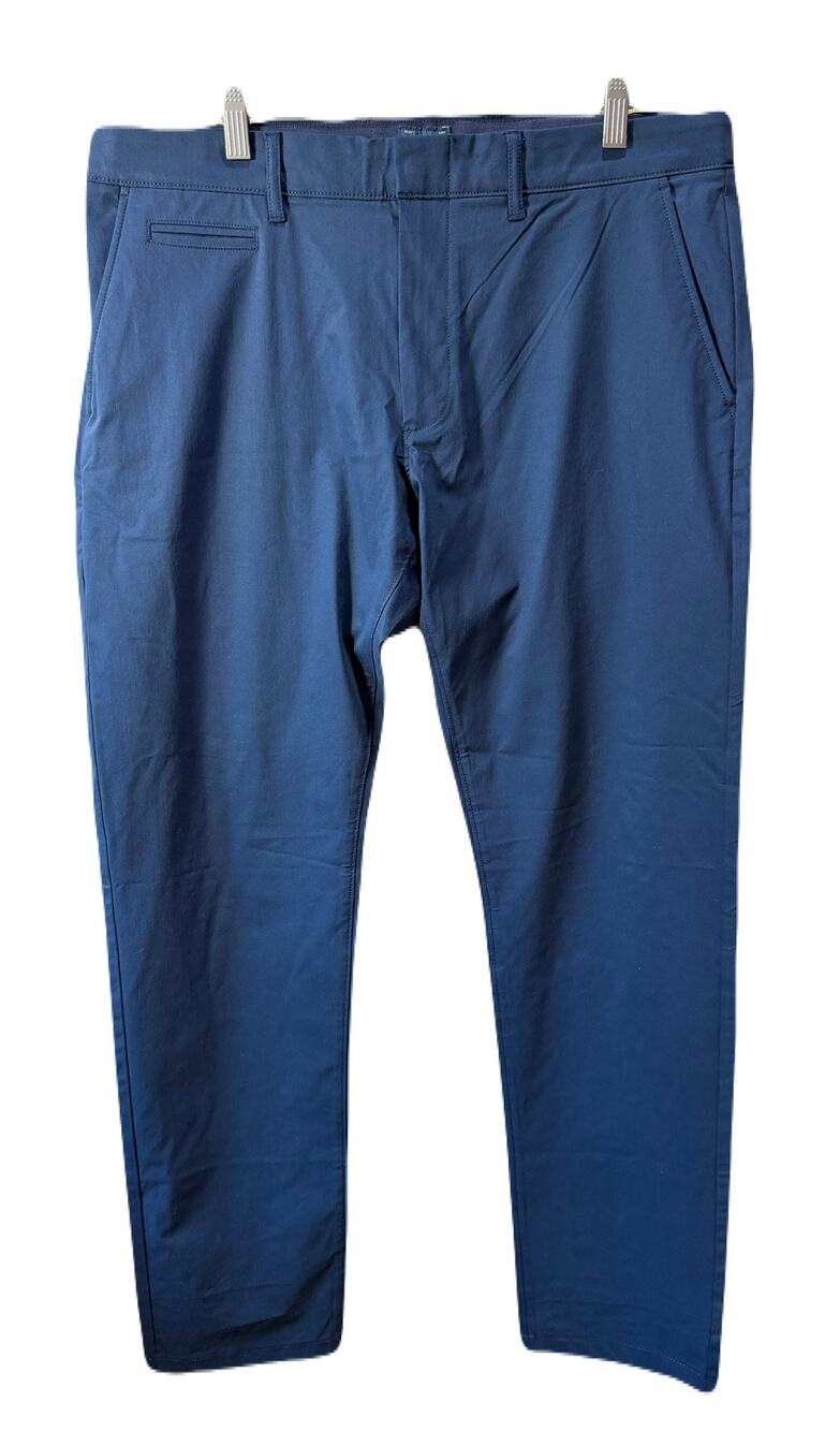 J. Crew Mens Tech Pant Casual Business Travel Navy Blue Size 35/31